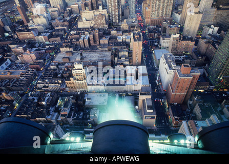 New York City vista di Manhattan sul lato ovest dal di sopra usa Foto Stock