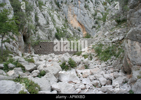 Canyon Mala Paklenica in Croazia Foto Stock