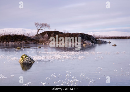 Metà inverno a Rannoch Moor Foto Stock