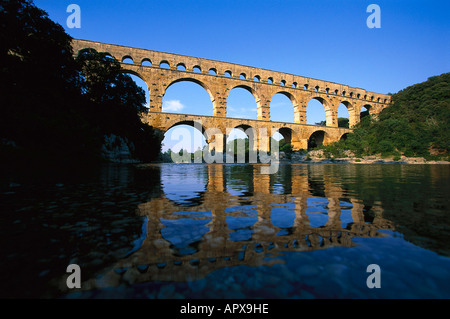 Pont du Gard, Valle del Gardon Provence, Francia Foto Stock