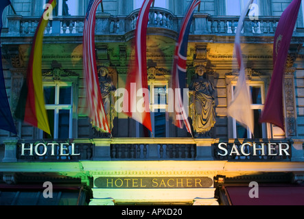 Hotel Sacher di Vienna, Austria Foto Stock