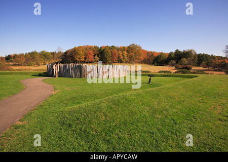 Fort necessità, Fort necessità National Battlefield Farmington, Pennsylvania, STATI UNITI D'AMERICA Foto Stock