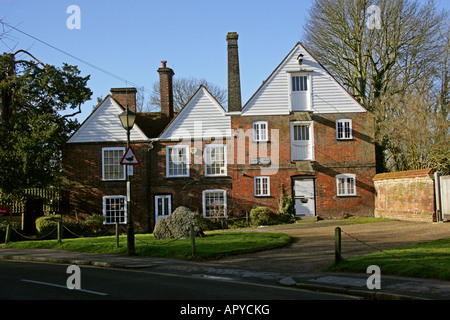 Kingsbury Water Mill Museum vicino al fiume Ver, St Albans, Hertfordshire Foto Stock