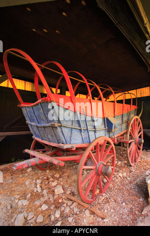 Carro Conestoga, Mount Washington taverna, Fort necessità National Battlefield Farmington, Pennsylvania, STATI UNITI D'AMERICA Foto Stock