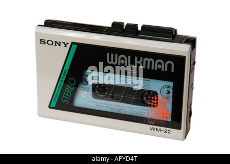 Walkman Sony WM-22 stereo lettore di cassette Foto Stock