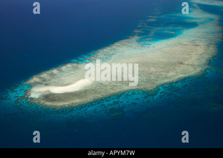 Undine Reef Great Barrier Reef Marine Park North Queensland Australia antenna Foto Stock