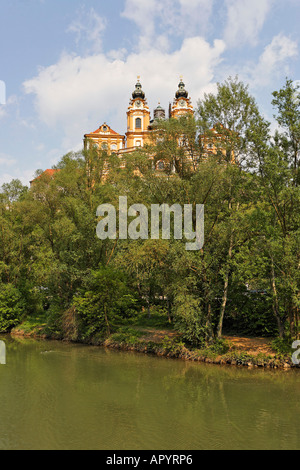 Monastero di Melk, Melk sul Danubio, bassa Austria, Austria Foto Stock