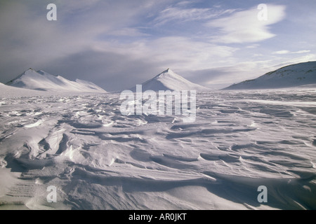 Ishivak passano in Baird Mtns Noatak National Preserve AK AR Inverno Foto Stock