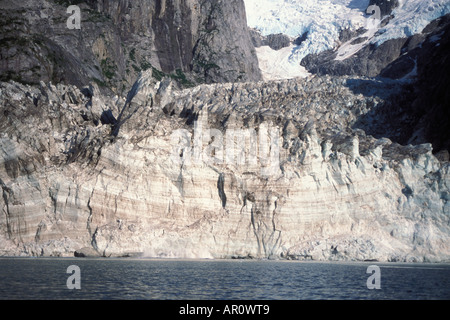 Northwestern glacier off il Harding Campo di Ghiaccio Il Parco nazionale di Kenai Fjords centromeridionale Alaska Foto Stock