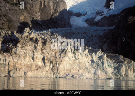 Northwestern glacier off il Harding Campo di Ghiaccio Il Parco nazionale di Kenai Fjords centromeridionale Alaska Foto Stock