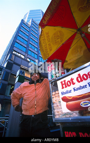 Hot Dog, Manhattan, New York City, Stati Uniti d'America Foto Stock