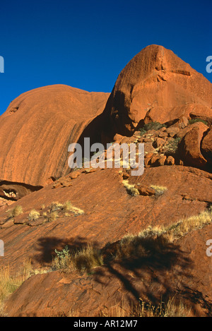 Montare Uluru Ayers Rock, dettaglio Kata Tjuta National Park, il Territorio del Nord, l'Australia. Foto Stock