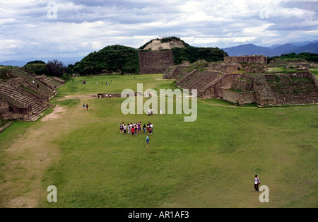 Monte Alban vicino a Oaxaca Messico Foto Stock
