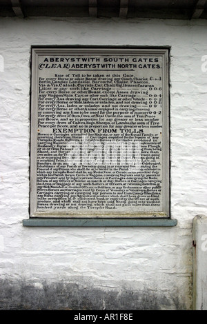 Museum of Welsh Life casello Penparcau Aberystwyth Ceredigion costruito 1772 ri eretto presso il St Fagans 1968 carica Tariffe Foto Stock