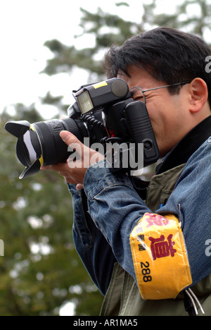 Jidai Matsuri premere fotografo giapponese di Kyoto Foto Stock