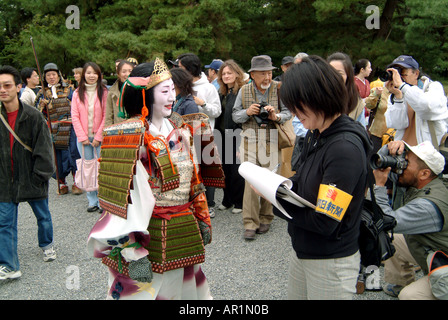 Jidai Matsuri partecipanti Kyoto in Giappone Foto Stock