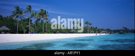 Spiaggia, Four Seasons Resort, Kuda Hurra Maledive Isola Foto Stock