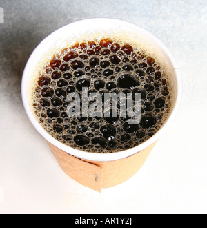 Caffè in un to-go cup Foto Stock