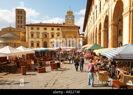 Arezzo Fiera Antiquaria Italia Foto stock Alamy