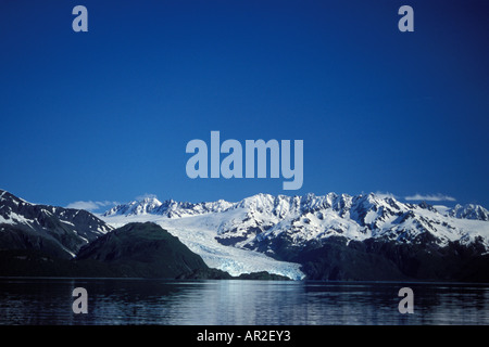 Northwestern glacier off il Harding Campo di Ghiaccio Il Parco nazionale di Kenai Fjords centromeridionale Alaska Foto Stock