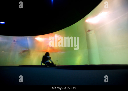 Anello di squali, marine aquarium, Saint-Malo, Brittany, Francia Foto Stock