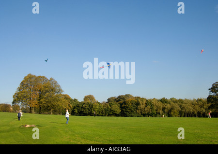 Kite battenti in tombe Sheffield Park Regno Unito Foto Stock