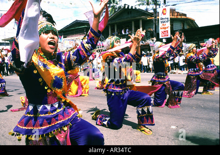 Sinulog festival, Cebu City, isola di Cebu Filippine Foto Stock