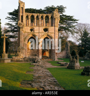 Dryburgh Abbey Melrose contee frontaliere Scotland Regno Unito Foto Stock