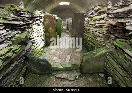 Il Knowe del Neolitico Yarso Chambered cairn Rousay Isole Orcadi Scozia UK Foto Stock