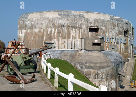 Il museo di guerra Batterie TODT a Audinghen Francia del nord Europa Foto Stock