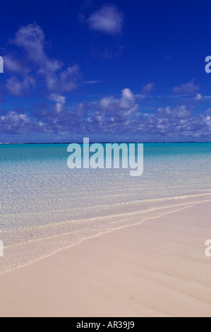 Sabbia rosa beach Aitutaki Isole Cook Foto Stock