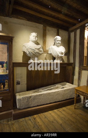 All'interno dell'antica casa Musuem a Thetford, Norfolk, Regno Unito costruito nel XV secolo Foto Stock