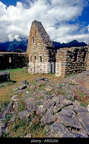 Resti di Machu Picchu in Perù Foto Stock