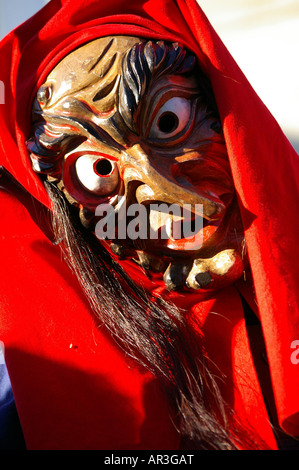 Alemannic sveva di carnevale in Leutkirch Sud Germania Schwäbisch Alemannische Fastnacht in Leutkirch im Allgäu Fasching Fastnach Foto Stock