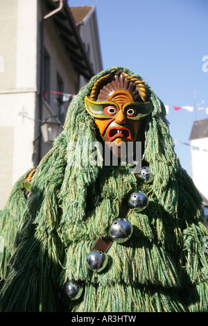 Alemannic sveva di carnevale in Leutkirch Sud Germania Schwäbisch Foto Stock