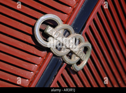 Auto Union badge - più tardi diventerà Audi Foto Stock