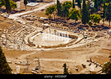 Theatre of Dionysus Athens Greece Acropolis Stock Photo