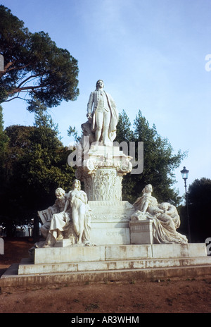 Monumento a Goethe a Villa Borghese, Roma Foto Stock
