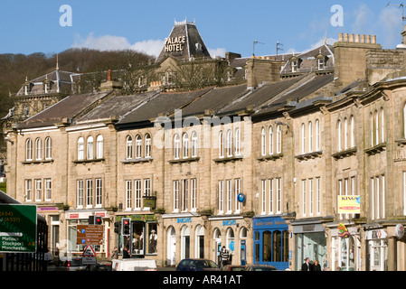 Case vittoriane terrazza su strada in Buxton ,"Gran Bretagna" Foto Stock