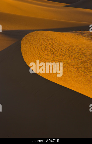 Le dune di sabbia e ripple desgins sulle dune Mesquite Appartamenti vicino a tubo di stufa area pozzi Death Valley NP Foto Stock