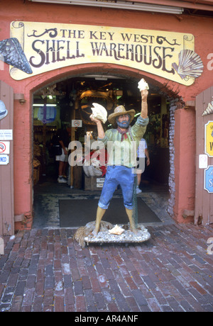 Magazzino di Shell in Key West Florida Foto Stock