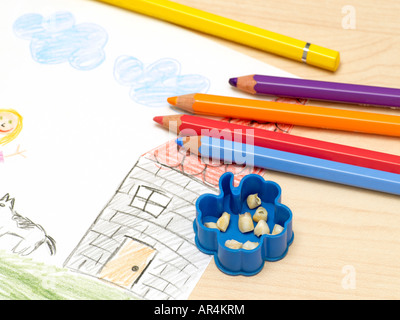 Immagine di bambino e di bambino denti Foto Stock