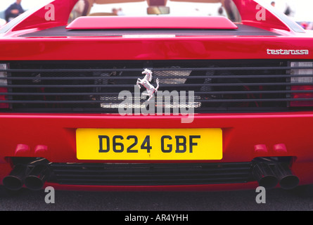 La Ferrari a Ferrari Owners Club meeting Silverstone Regno Unito 10 Giugno 2007 fotocamera MAMIYA 645 film FUJI VELVIA Foto Stock