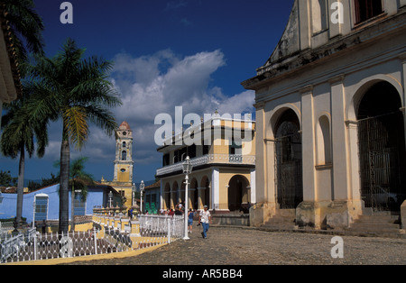 Trinidad e Plaza Mayor Trinidad UNESCO World Heritage Site Cuba Foto Stock