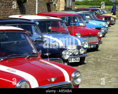 Mini auto da rally, Middlesbrough, North Yorks, Inghilterra Foto Stock