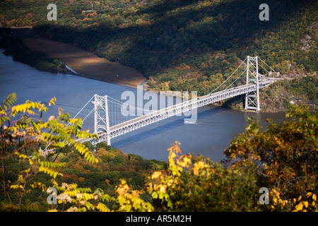 Bear Mountain ponte sul fiume Hudson Foto Stock