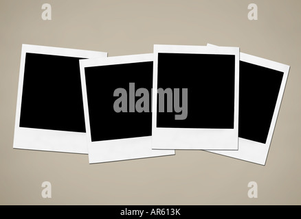 Raccolta di blank instant frame della telecamera Foto Stock