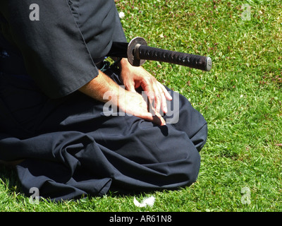Giapponese Samurai occidentale Foto Stock