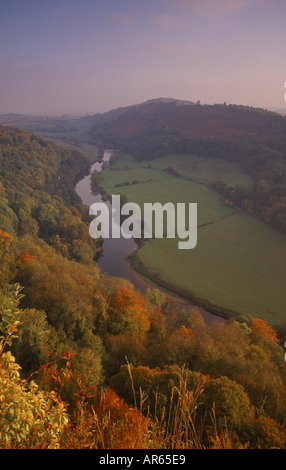 Una vista di Symonds Yat nella valle del Wye Gloucestershire Foto Stock