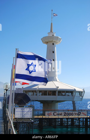 Coral World osservatorio sottomarino e Acquario, Eilat, Distretto Sud, Israele Foto Stock